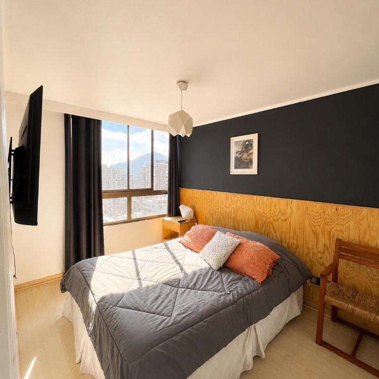 Departamento moderno en Santiago Centro Vista a la Cordillera Metro Santa Lucía - One-Bedroom Apartment - 1