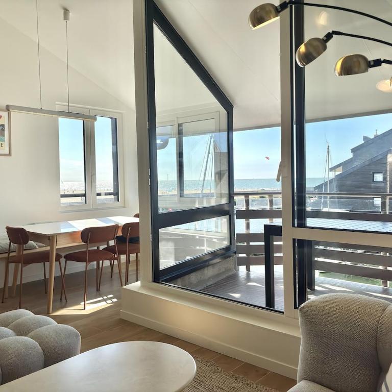 Le Ponant Duplex 3 bedrooms, 1 extra, sea view, sunset, parking - Appartement - 4