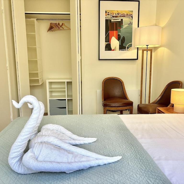 Le Ponant Duplex 3 bedrooms, 1 extra, sea view, sunset, parking - Appartement - 36