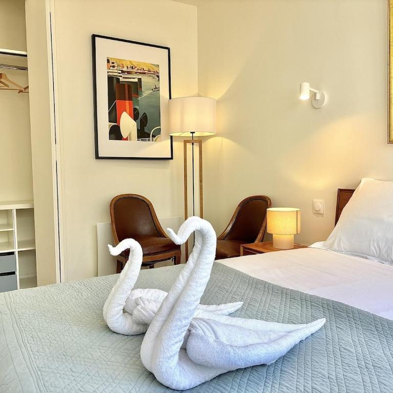 Le Ponant Duplex 3 bedrooms, 1 extra, sea view, sunset, parking - Appartement - 41