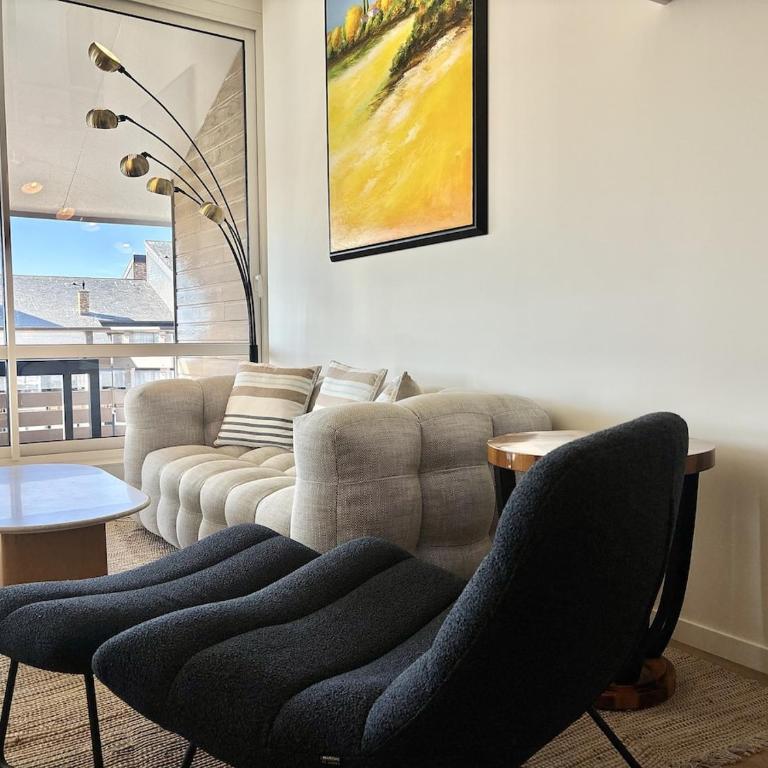 Le Ponant Duplex 3 bedrooms, 1 extra, sea view, sunset, parking - Appartement - 42