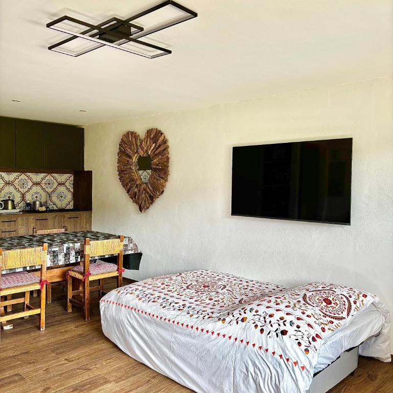 Pieds des pistes & jardin avec vue MontBlanc - terrasse rez de jardin, wifi, parking privé, linge de lit, cuisine équipée - 1 à 4 pers - Appartement 1 Chambre - 14