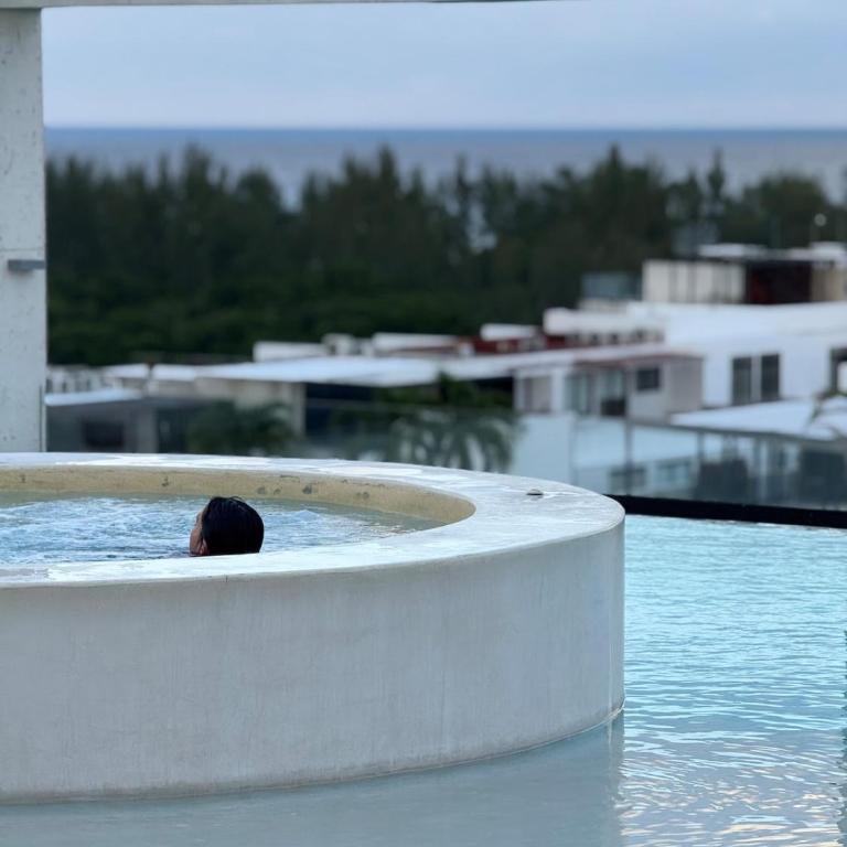 Luxury Condo for 4 Rooftop Pool Near 5th Ave playa de carmen - Apartamento de 1 dormitorio - 16
