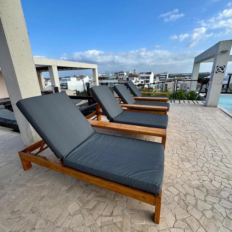 Luxury Condo for 4 Rooftop Pool Near 5th Ave playa de carmen - Apartamento de 1 dormitorio - 18
