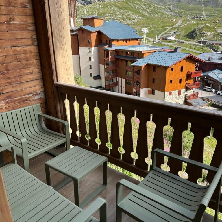 Vue panoramique Val Thorens Appart 49 m2 résidence calme - Apartment mit 2 Schlafzimmern - 15