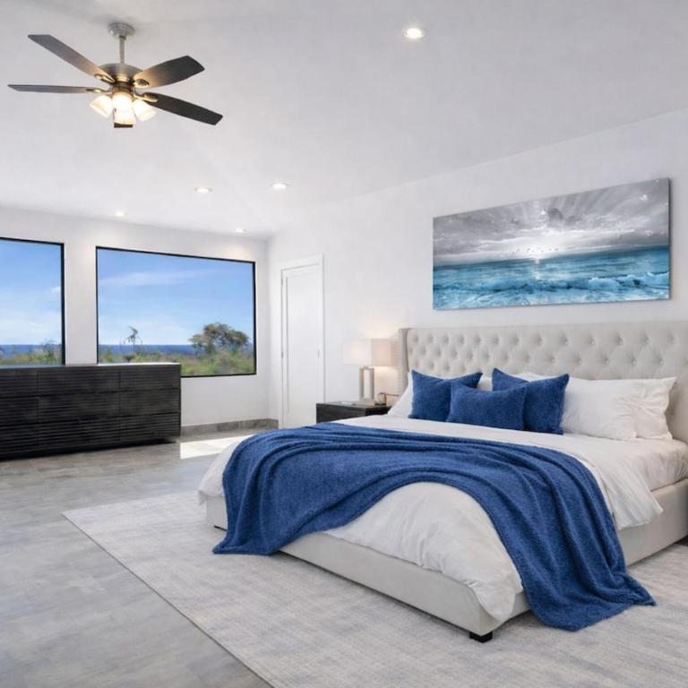 Cabo Ocean View Villa - 4BR - 50ft Pool - Hot Tub - Gym - Villa with Sea View - 13
