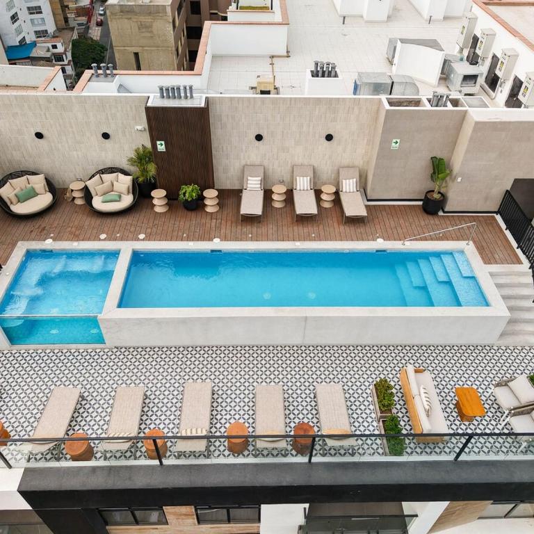 Sleek Modern 1BR w,Balcon WIFI POOL & GYM - One-Bedroom Apartment - 31