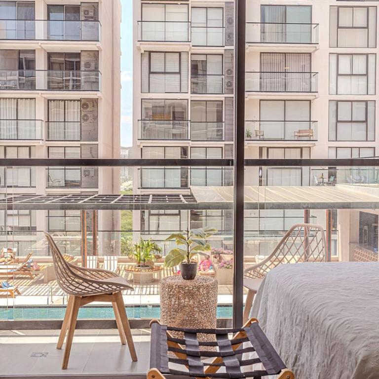 Apto Moderno con Balcon Vista al Mar y Piscina - Apartamento de 1 dormitorio - 3