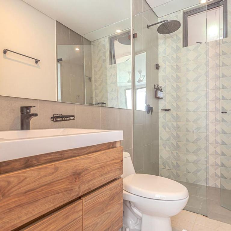 Apto Moderno con Balcon Vista al Mar y Piscina - Apartamento de 1 dormitorio - 8