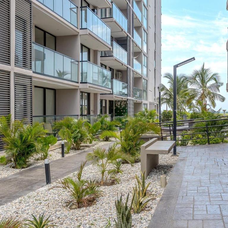 Apto Moderno con Balcon Vista al Mar y Piscina - Apartamento de 1 dormitorio - 12