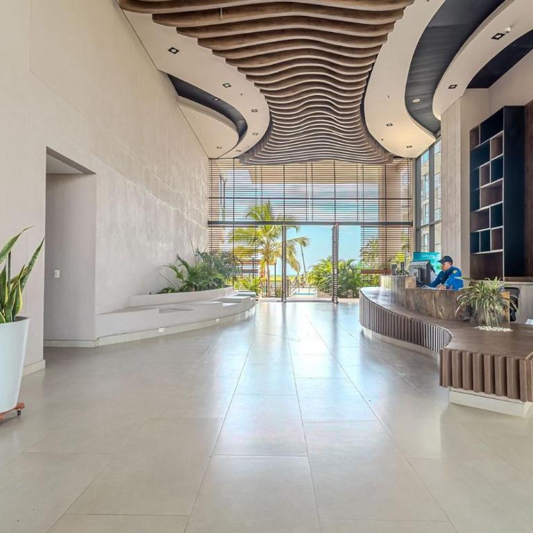 Apto Moderno con Balcon Vista al Mar y Piscina - Apartamento de 1 dormitorio - 35