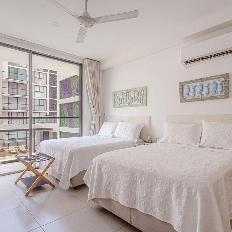 Apto Moderno con Balcon Vista al Mar y Piscina - Apartamento de 1 dormitorio - 40