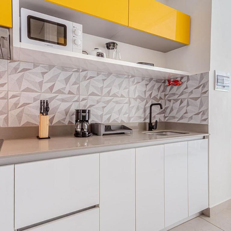 Apto Moderno con Balcon Vista al Mar y Piscina - Apartamento de 1 dormitorio - 42
