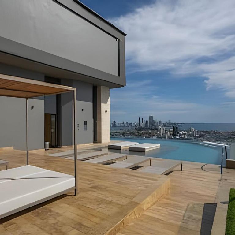 Nuevo apartamento de 1 dormitorio con vista al mar y al lago - Apartamento con vistas al mar - 3