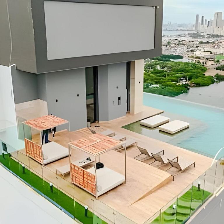 Nuevo apartamento de 1 dormitorio con vista al mar y al lago - Apartamento con vistas al mar - 43