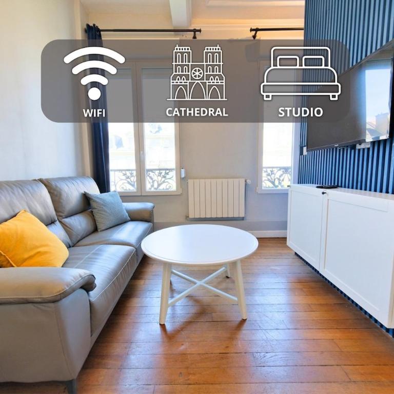 La cave Libergier - Cathédrale - Apartment mit 1 Schlafzimmer - 1