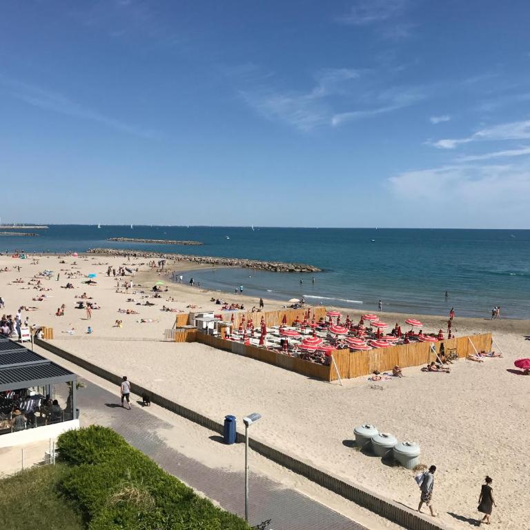 Appartement T2 Palavas , 4 personnes, sur Plage, clim parking - Appartement 1 Chambre Classique avec Lit King-Size - 12