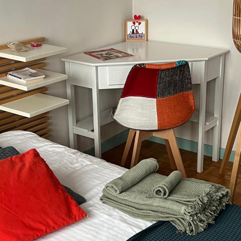 Chambres climatisées - direct gare et proche université - Chambre Double avec Balcon - 7