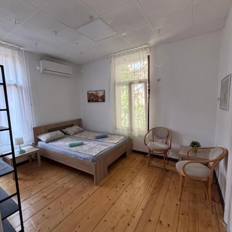 Via Slavija Hostel - Dvokrevetna Soba sa Bračnim Krevetom - 7