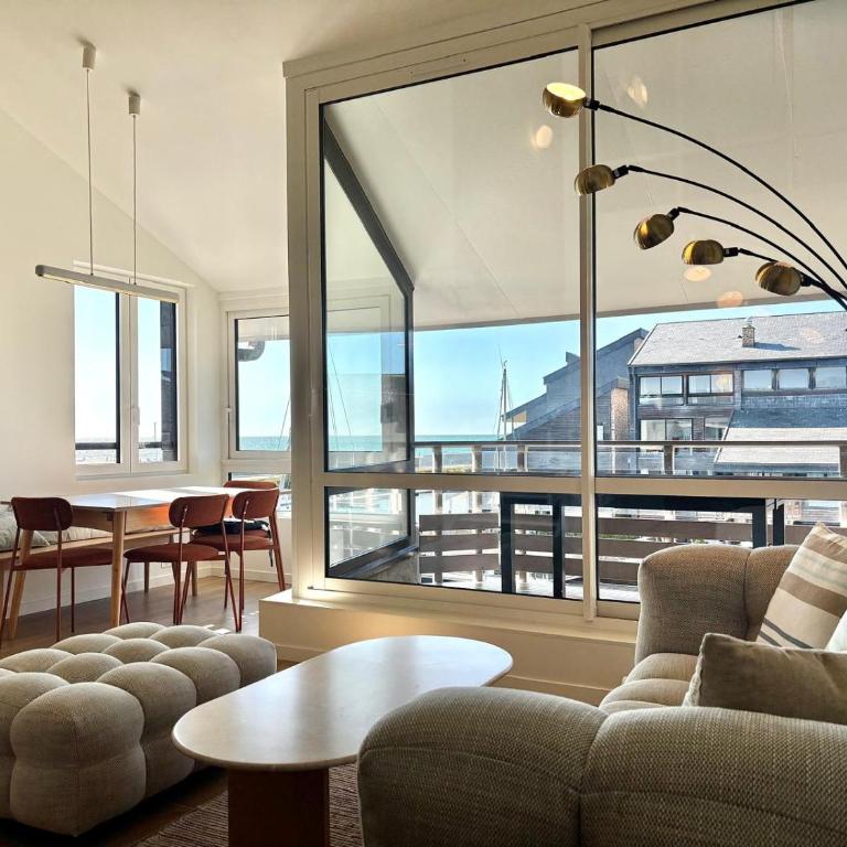 Le Ponant Duplex 3 bedrooms, 1 extra, sea view, sunset, parking - Appartement - 1