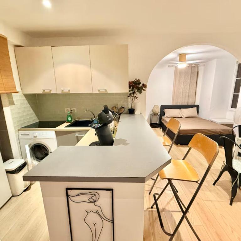 Grand studio 33m2 RDC sur cour calme Musiciens - Appartement 1 Chambre - 5
