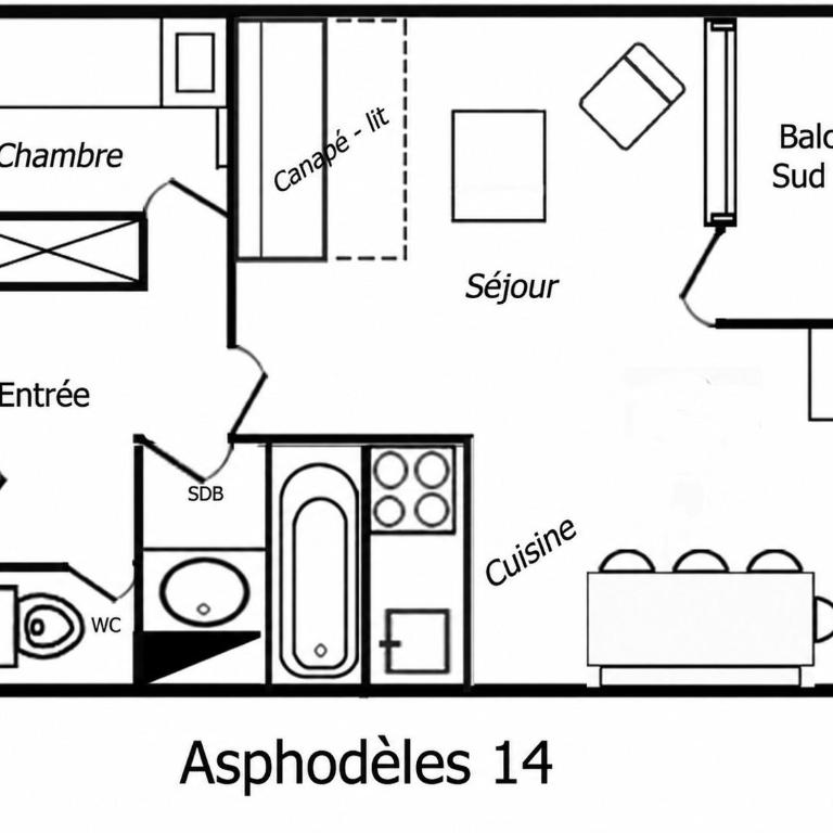 Résidence Asphodeles - Appartement 1 Chambre - 11
