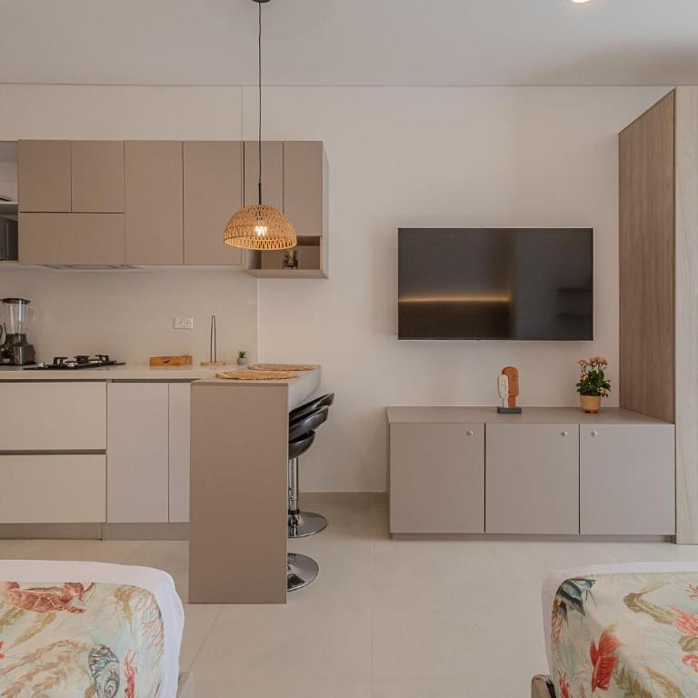 Apto de Lujo con Piscina y Balcon Vista al Mar - One-Bedroom Apartment - 17