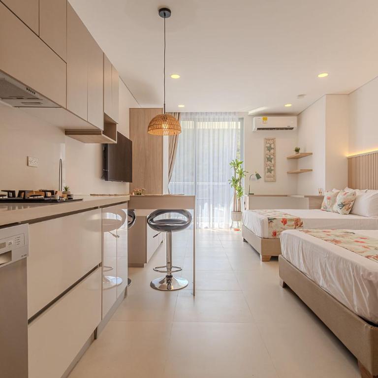 Apto de Lujo con Piscina y Balcon Vista al Mar - One-Bedroom Apartment - 23