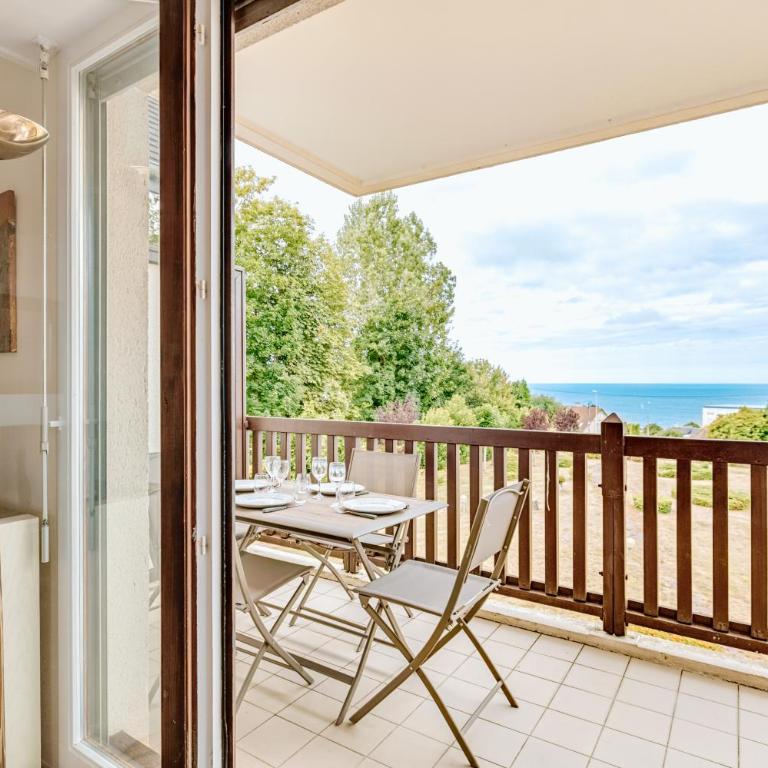 Horizon Bleu Balcon Vue mer Parking - Apartment mit 1 Schlafzimmer, Meerblick und Terrasse - 6