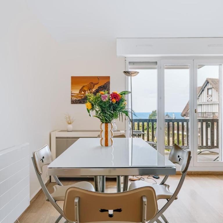 Horizon Bleu Balcon Vue mer Parking - Apartment mit 1 Schlafzimmer, Meerblick und Terrasse - 13