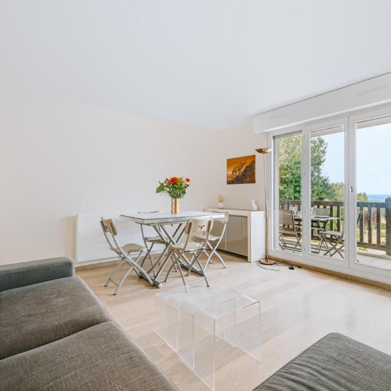 Horizon Bleu Balcon Vue mer Parking - Apartment mit 1 Schlafzimmer, Meerblick und Terrasse - 16