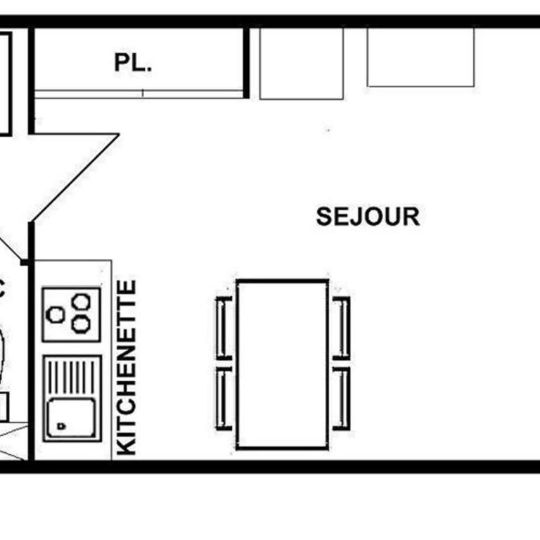 Studio alcove sud, animaux acceptés, Les Saisies - One-Bedroom Apartment - 3