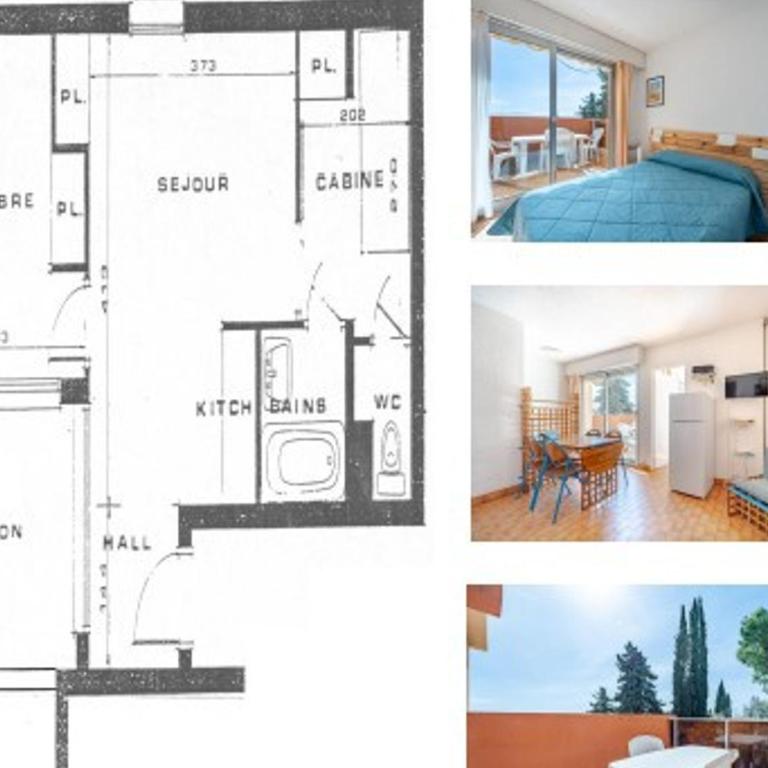 Appartement 6 personnes avec Wi-Fi, vue mer - FR-1-827-18 - Apartment - 18