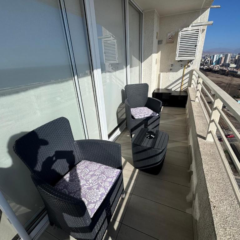 Depto Vista al Mar 2D 2B Parking Privado - Two-Bedroom Apartment with Balcony and Sea View - 8