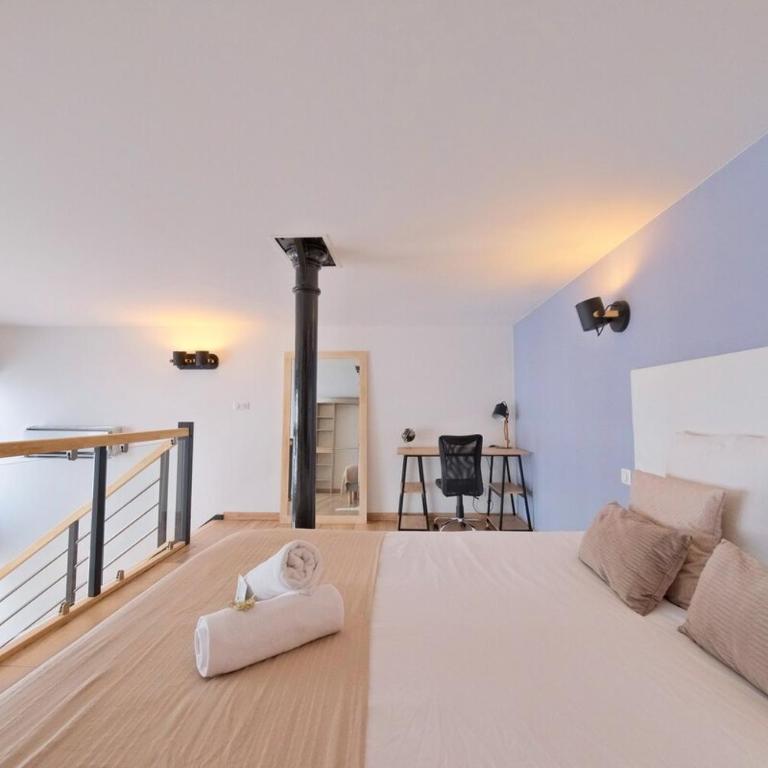 Reims City SPA - Jacuzzi - Sauna - Air conditioning - Apartment mit 1 Schlafzimmer und Whirlpool - 11