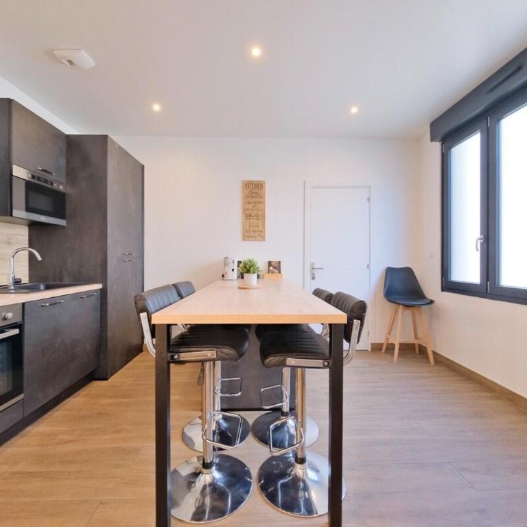 Reims City SPA - Jacuzzi - Sauna - Air conditioning - Apartment mit 1 Schlafzimmer und Whirlpool - 46