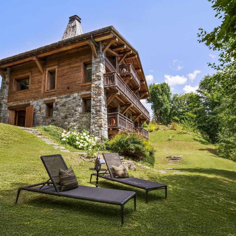 Luxury Chalet Sauna Cinema Mont Blanc Views in Megeve - Apartamento - 63