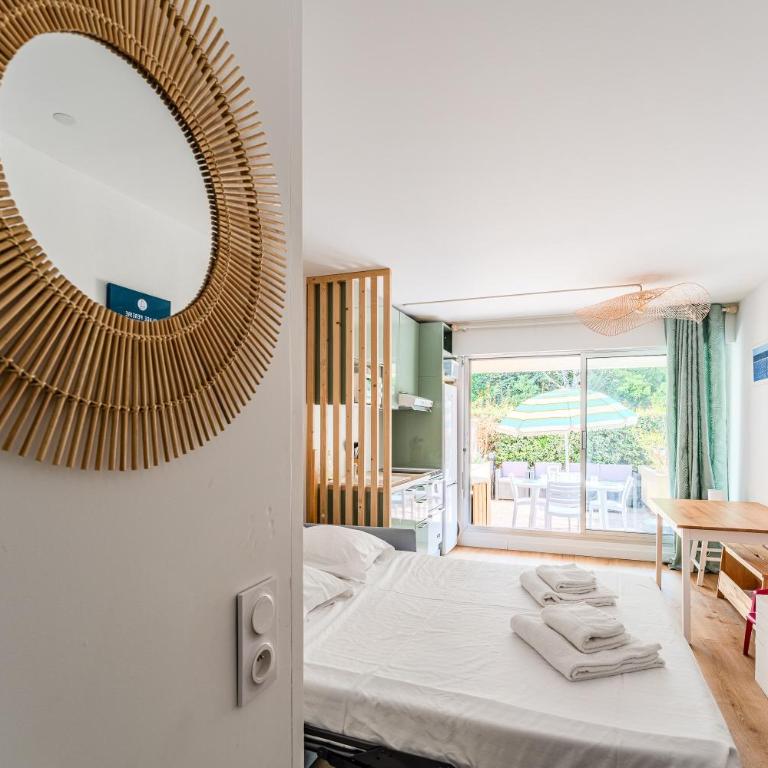 Le Jardin D'eugénie - direct plage - Studio mit Terrasse - 2