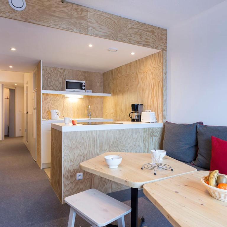 Appartement rénové 3 pièces, ski aux pieds, 8 pers, balcon sud-est aux Arcs 2000 - Appartement 1 Chambre - 9