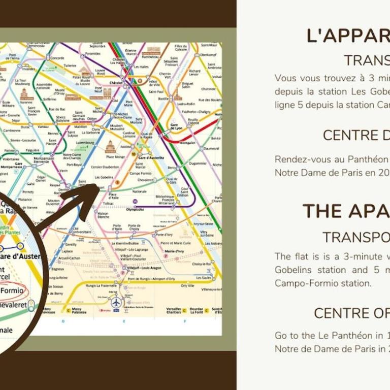 4-Place d'Italie-3Pers-Lumineux-2Chambres-Paris13 - Appartement 2 Chambres - 16