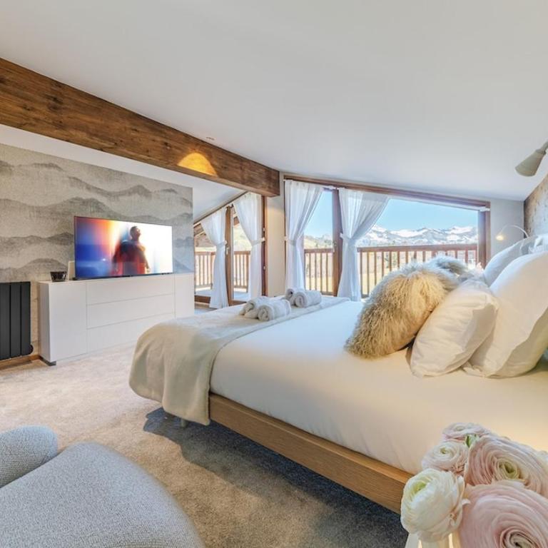 Luxury chalet - fireplace heated pool & sauna - Apartamento - 4