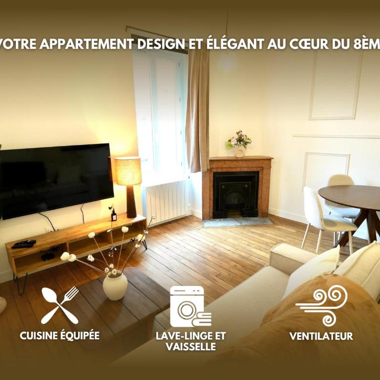 Berthelot Design - Trams, Ventilateur, Lave-Linge - Appartamento con 1 Camera da Letto - 1