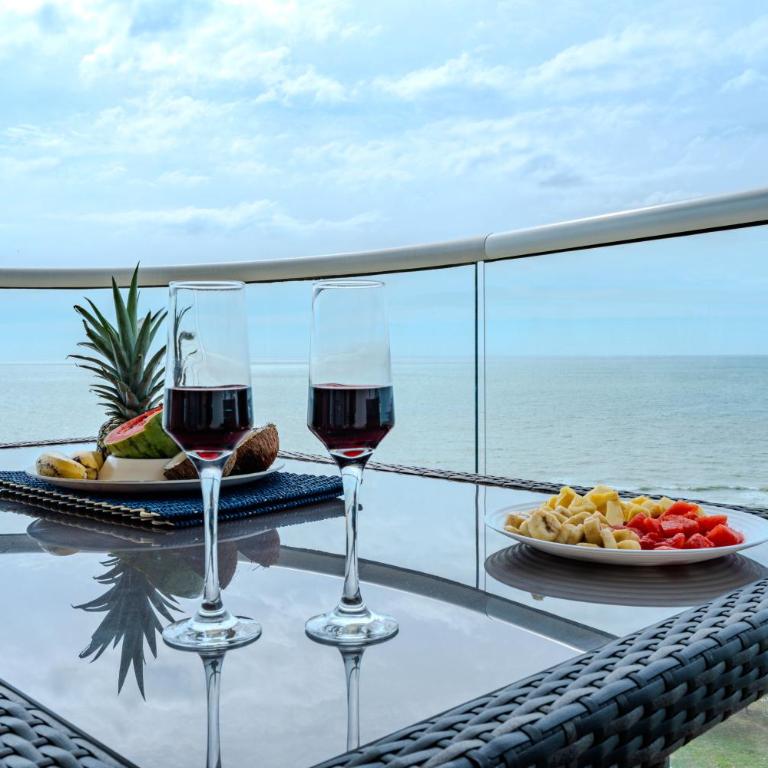 Apartamento con dos vistas al mar jacuzzi, baño turco jacuzzi con parqueadero y cerca al aeropuerto 8 20 - One-Bedroom Apartment - 17