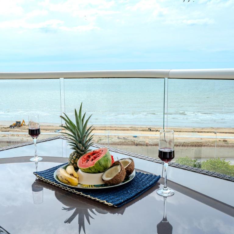Apartamento con dos vistas al mar jacuzzi, baño turco jacuzzi con parqueadero y cerca al aeropuerto 8 20 - One-Bedroom Apartment - 18