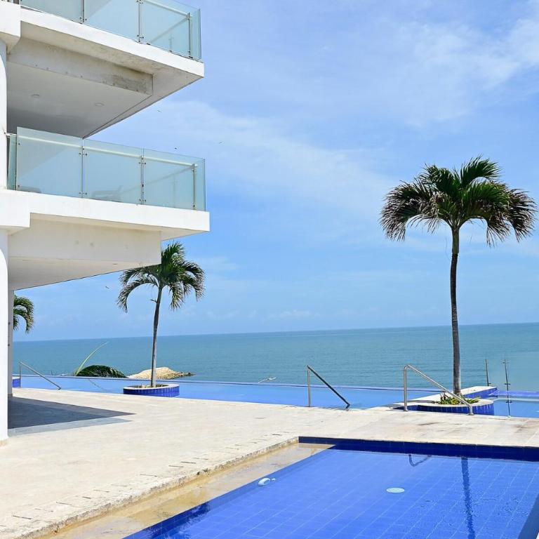 Luxury Oceanfront, Vista Infinita al Caribe - Two-Bedroom Apartment with View - 44