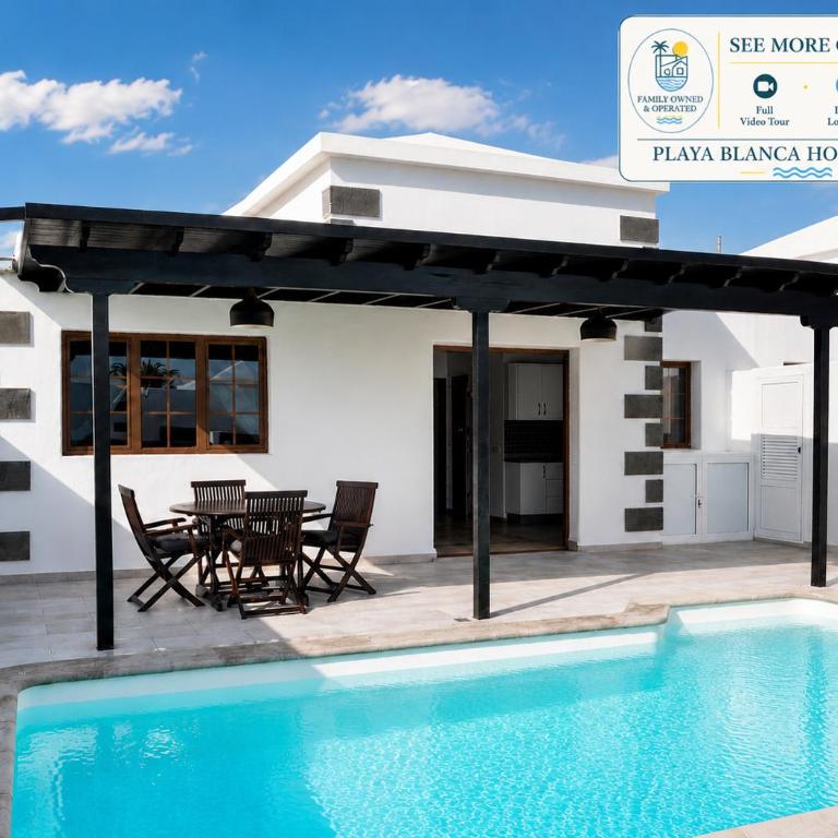 Stunning Villa Arabella - Heated Pool - BBQ - Amazing Terrace - Playa Blanca - Villa con 2 Camere da Letto - 3