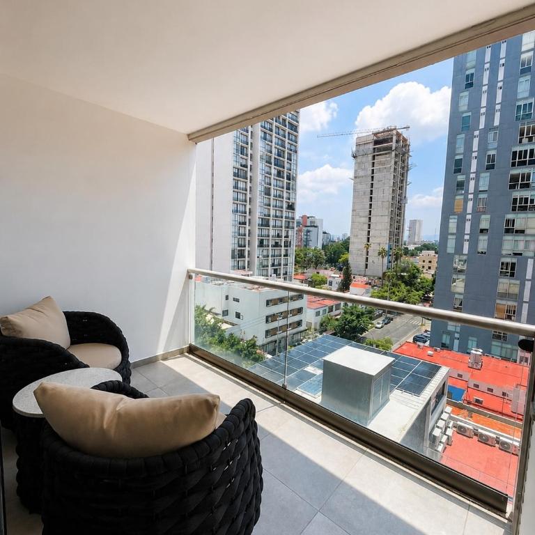 Gran departamento con alberca en la Americana, zona Chapultepec Guadalajara - Apartment mit 2 Schlafzimmern und Stadtblick - 7