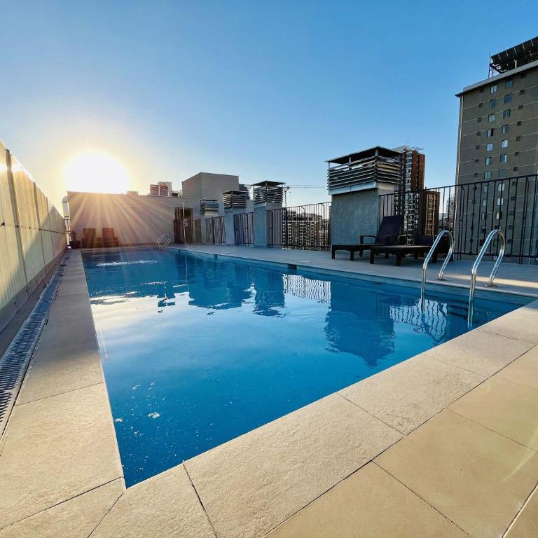 Modern Studio in Downtown Santiago Parking AC Gym - Apartamento de 1 dormitorio - 3