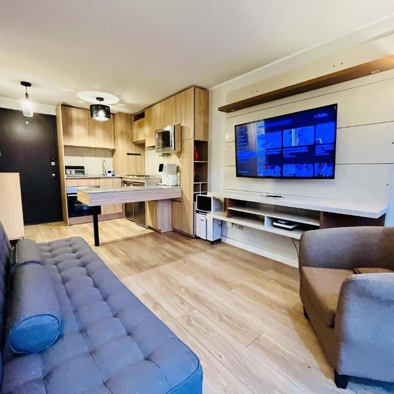Modern Studio in Downtown Santiago Parking AC Gym - Apartamento de 1 dormitorio - 12