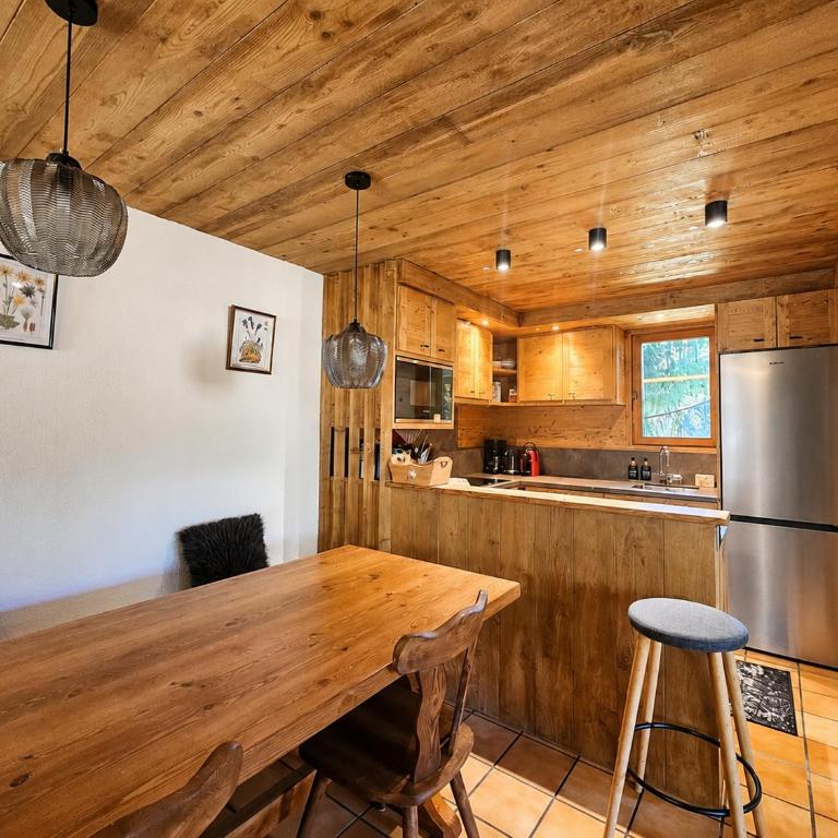 Méribel - 200 m des pistes de ski - Appartement dans chalet - parking privé - Appartement 3 Chambres - 10